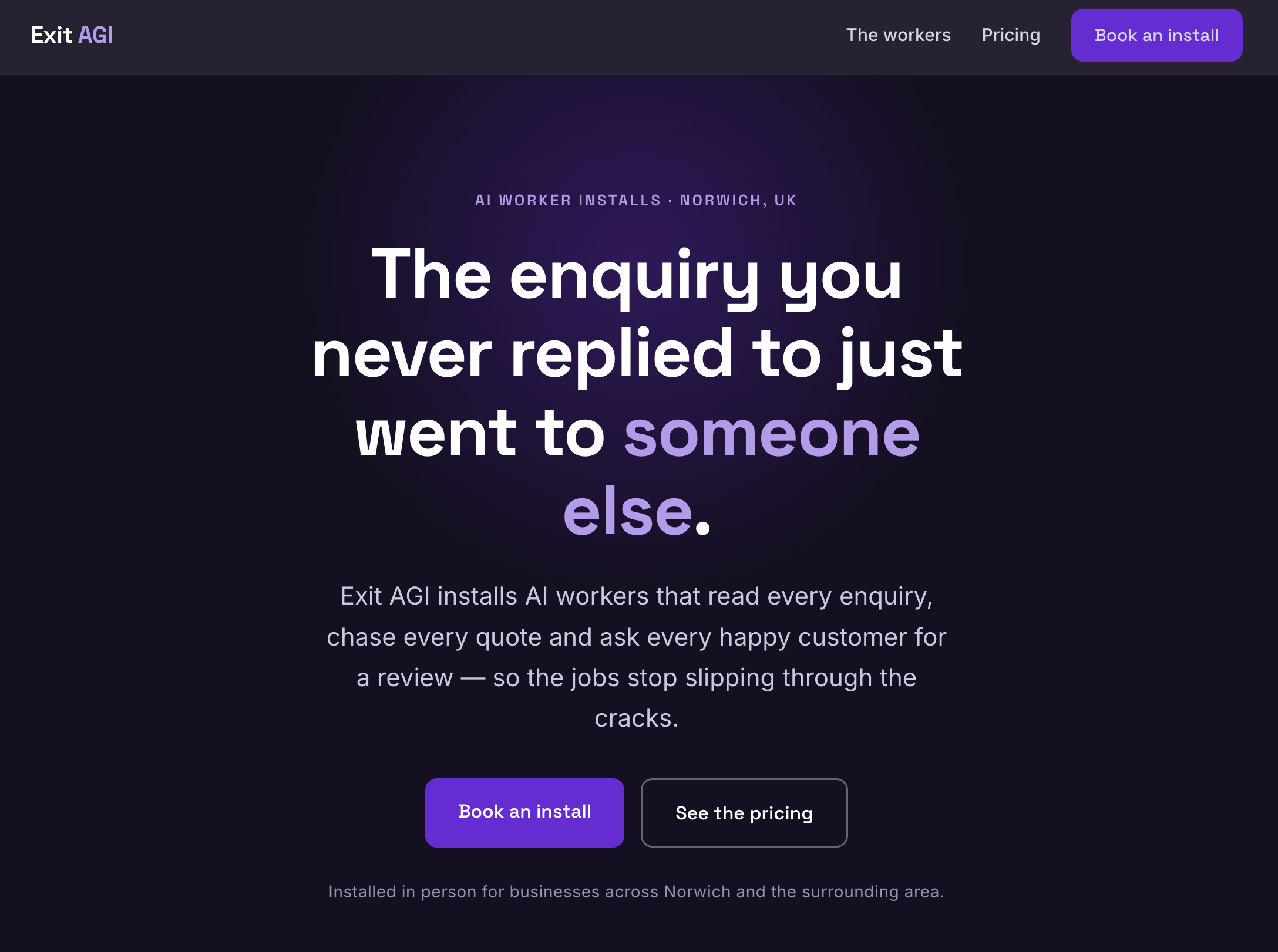 Generated agency site